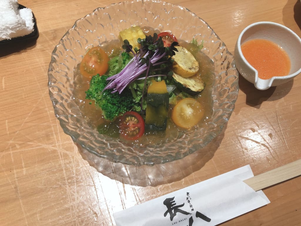 夏野菜をジュレとともに