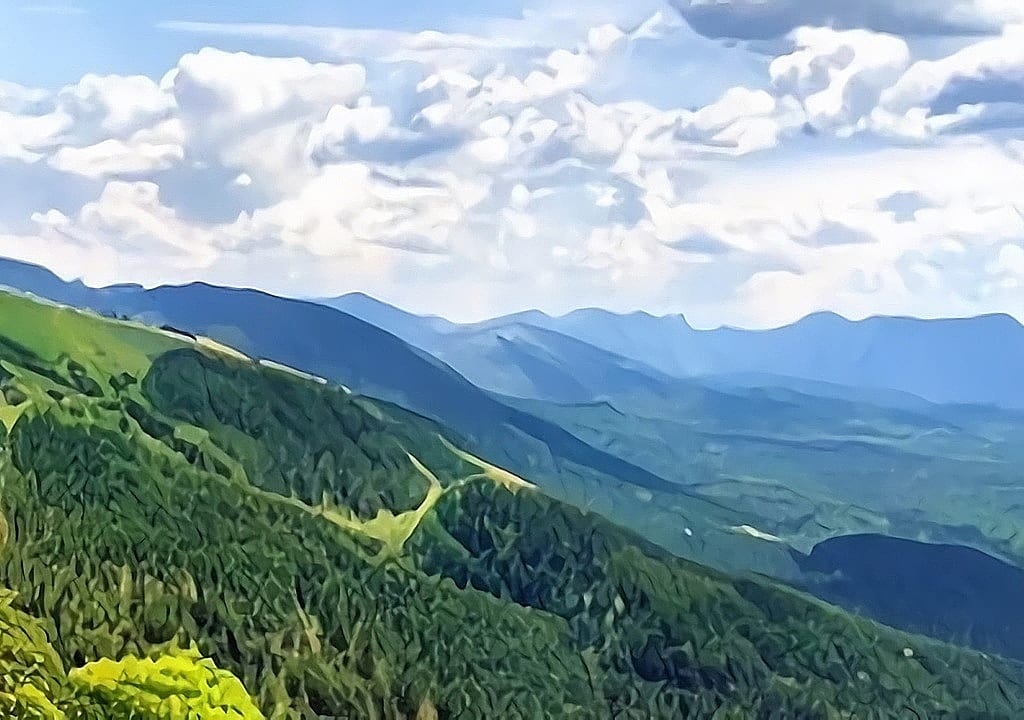 山の風景