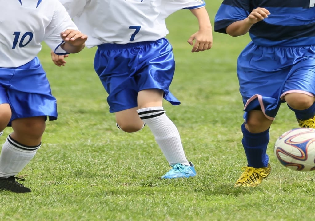 サッカーをしている子供達
