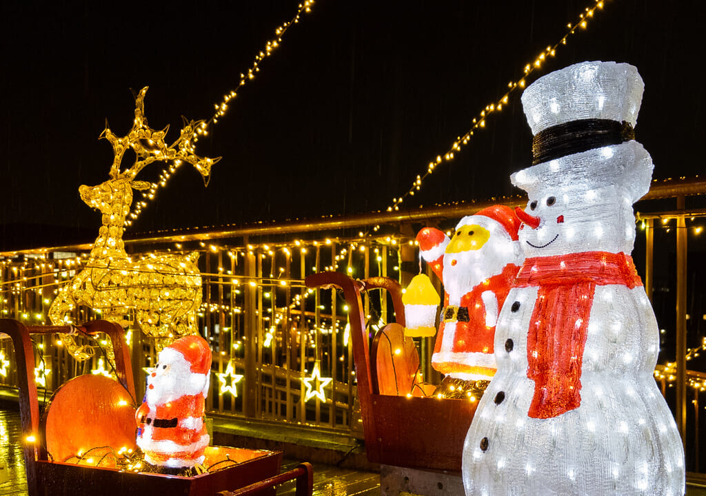 天門橋のクリスマスデコレーション