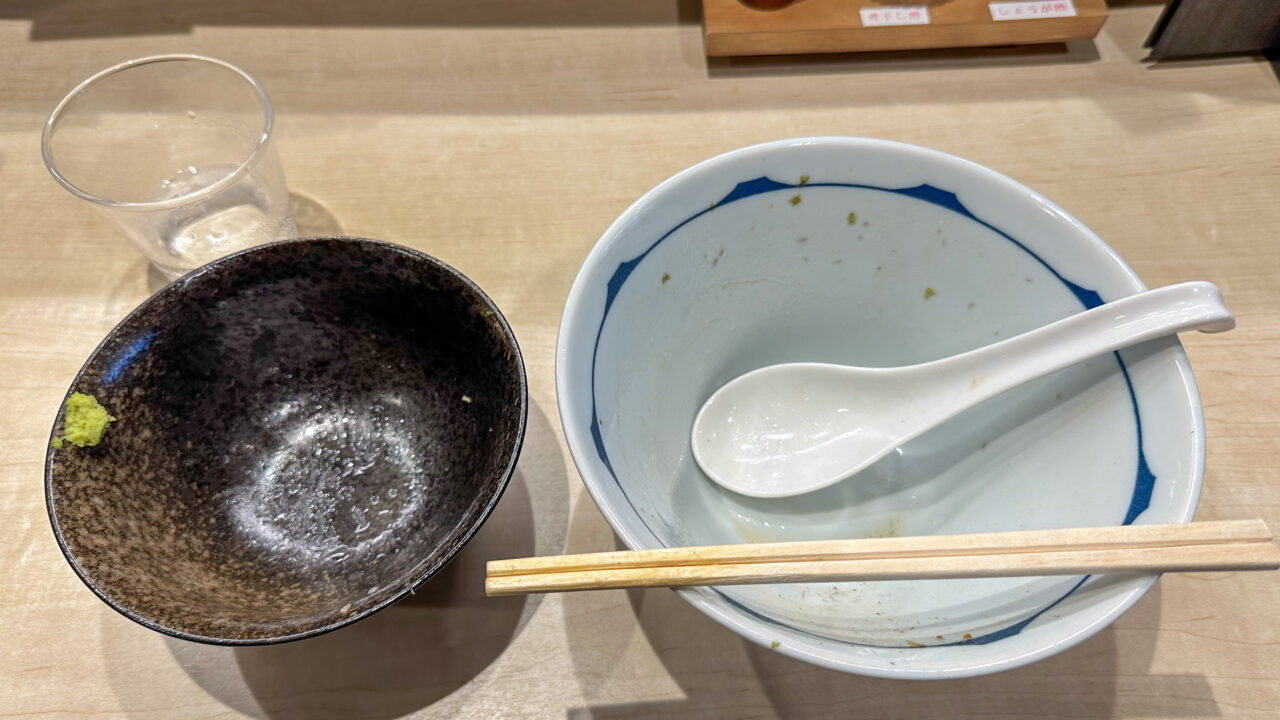 食後のお椀と丼